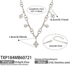 18K Gold-Plated Teardrop and Cross Jewelry