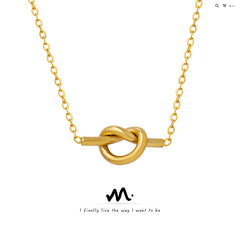 Knotted Heart Pendant Necklace