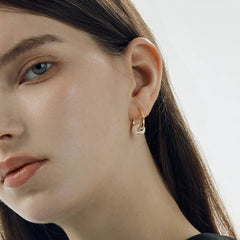 Nicolette Vintage-Inspired Pearl Round Stud Earrings