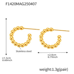 Textured Twist Hoop Earrings
