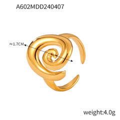 Spiral Accent Ring and Earrings