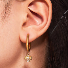 Sparkling Charm Hoop Earring Designs