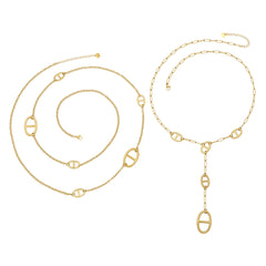 Gold-Tone Oval-Link Long Necklaces