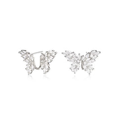 Daphne Dainty Pavé Butterfly Stud Earrings