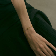Camille Vintage-Inspired Clover Bracelet