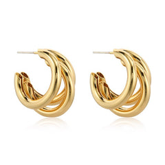 Nicolette Statement Hoop Earrings