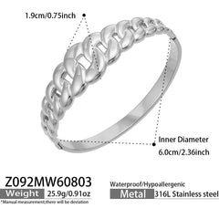 18K Gold-Plated Teardrop and Link Bangle Designs