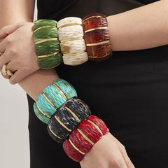 Textured Resin Stretch Bracelet
