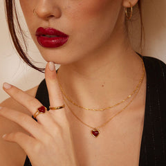 Camille Heart Pendant Necklace