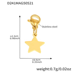 Gold-Tone Sparkling Charm Bracelet or Anklet
