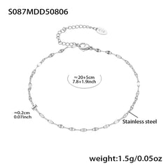 Cubic Zirconia Nature Charm Anklets