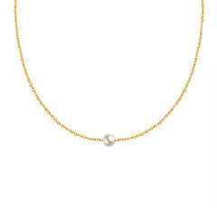 18K Gold-Plated Faux Pearl Chain Necklace Designs