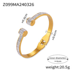Sculptural Geometric Open Cuff Bracelet
