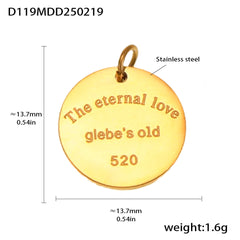 18K Gold-Plated Ornate Charm Pendant