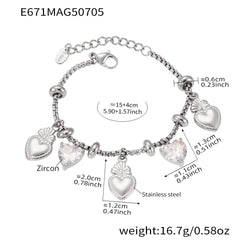 18K Gold-Plated Charm Bracelet and Pendant Designs