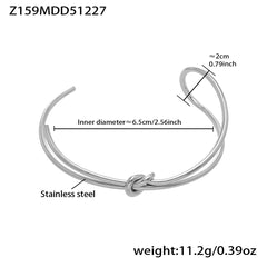18K Gold-Plated Bamboo and Knot Cuff Designs