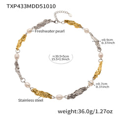 Freshwater Pearl Link Necklace & Bracelet