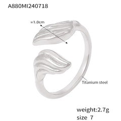 18K Gold-Plated Sculptural Open Ring
