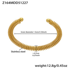 18K Gold-Plated Bamboo and Knot Cuff Designs