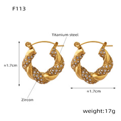 Stone-Set Statement Hoop Earring Collection