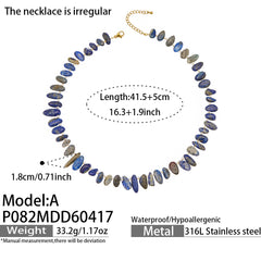 Natural Stone Beaded Necklace Designs