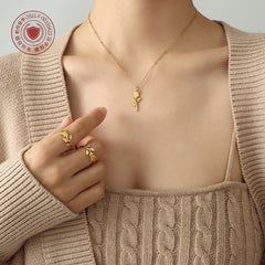Rose Detail Necklace or Ring