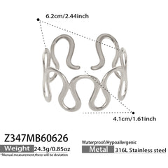 18K Gold-Plated & Silver-Tone Sculptural Cuffs