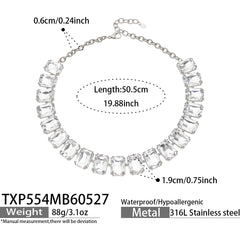 18K Gold-Plated Czech Glass and Cubic Zirconia Jewelry
