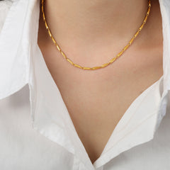 Textured Geometric Necklace Collection