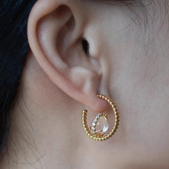 Camille Vintage-Inspired Crystal Stud Earrings