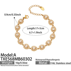 Cubic Zirconia Teardrop or Heart Necklace, Bracelet or Earrings