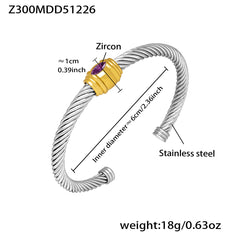 Colored Cubic Zirconia and Enamel Bangle Designs