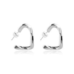Marielle Minimalist Heart Stud Earrings