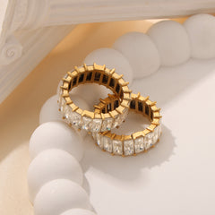 Clear Cubic Zirconia Band Ring