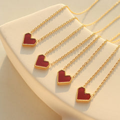 18K Gold-Plated Heart Pendant Necklace