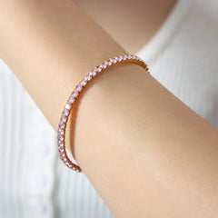 Colored Cubic Zirconia Tennis Bracelet