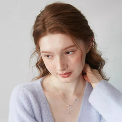 Daphne Dainty Bow Choker Necklace