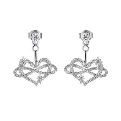 Daphne Minimalist Heart Stud Earrings