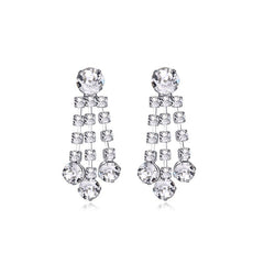 Nicolette Pavé Tassel Drop Earrings