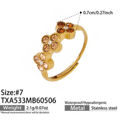 Color Cubic Zirconia Clover Jewelry