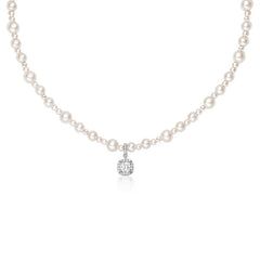 Nadine Dainty Pearl Choker Necklace