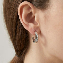 18K Gold-Plated Cubic Zirconia Huggie Earrings