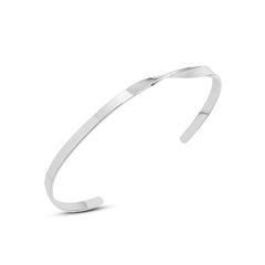 Twisted Line Open Cuff Bracelet