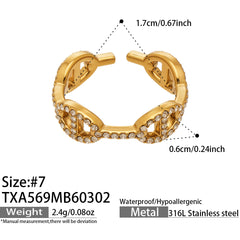 Cubic Zirconia Oval Link Jewelry