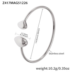Sculptural Open Cuff Bracelet