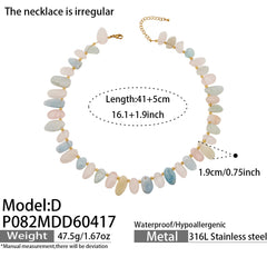 Natural Stone Beaded Necklace Designs