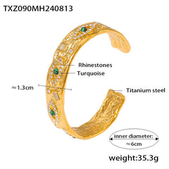Textured Eye-Motif Necklace, Ring, Earrings & Cuff