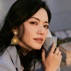 Nadine Vintage-Inspired Floral Stud Earrings