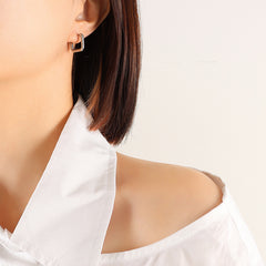 Geometric Outline Hoop Earrings