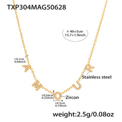 Cubic Zirconia AMOUR Necklace or Bracelet